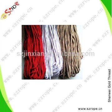 4-6MM hang bag colorful ropes,with plastic buckle